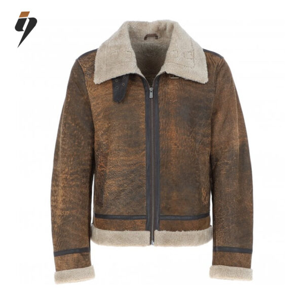 IQ-3 Art – Antique Faux Fur Lined Leather Jacket