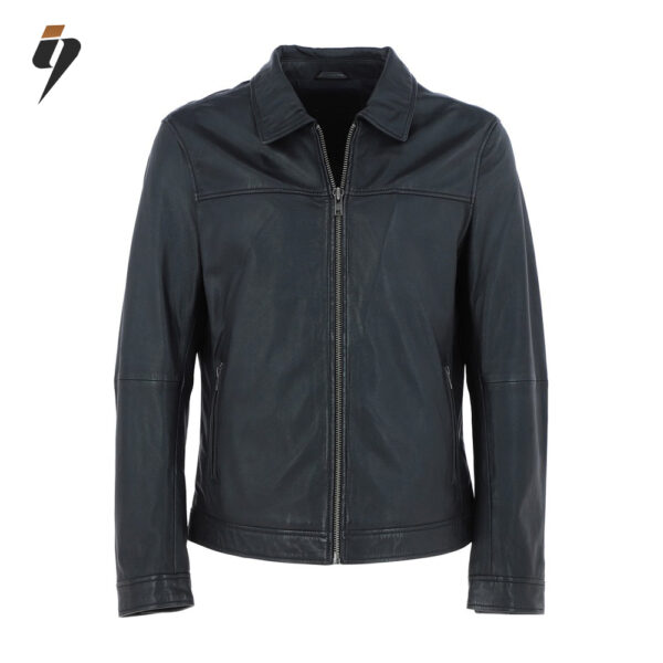 IQ-9 – Cognac Leather Biker Jacket