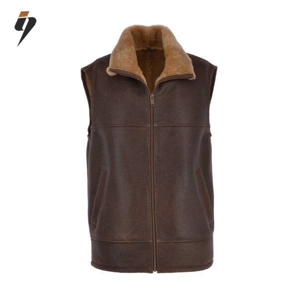 Norden – Camel Antique Sheepskin Gilet