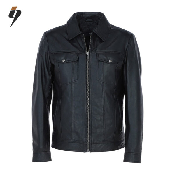 Becks – Black Leather Bomber Jacket | Style